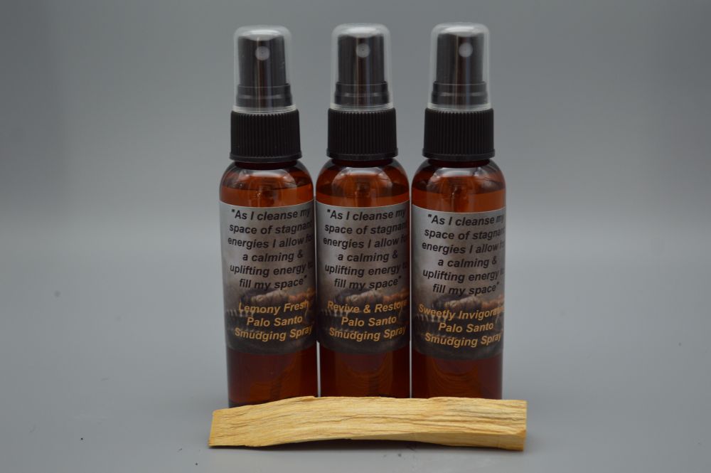 Crystal & Reiki Infused Palo Santo Smudging Sprays